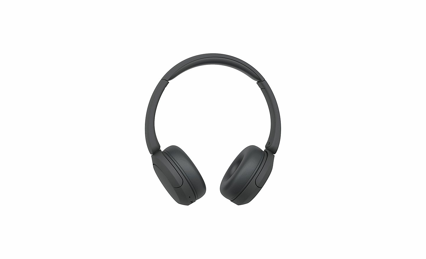 Image d'un casque Sony WH-CH520 noir sur un fond blanc