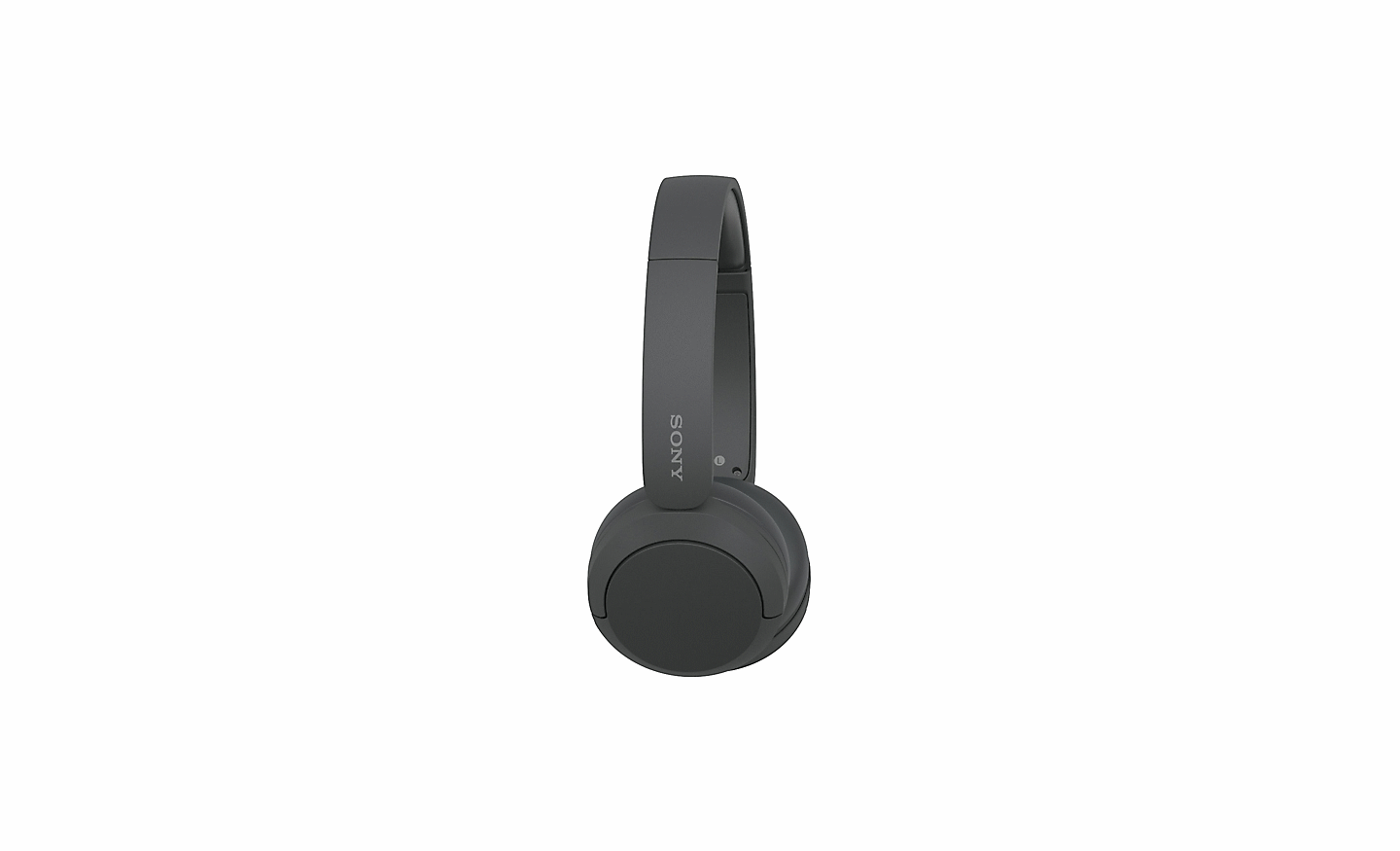 Image d'un casque Sony WH-CH520 noir sur un fond blanc