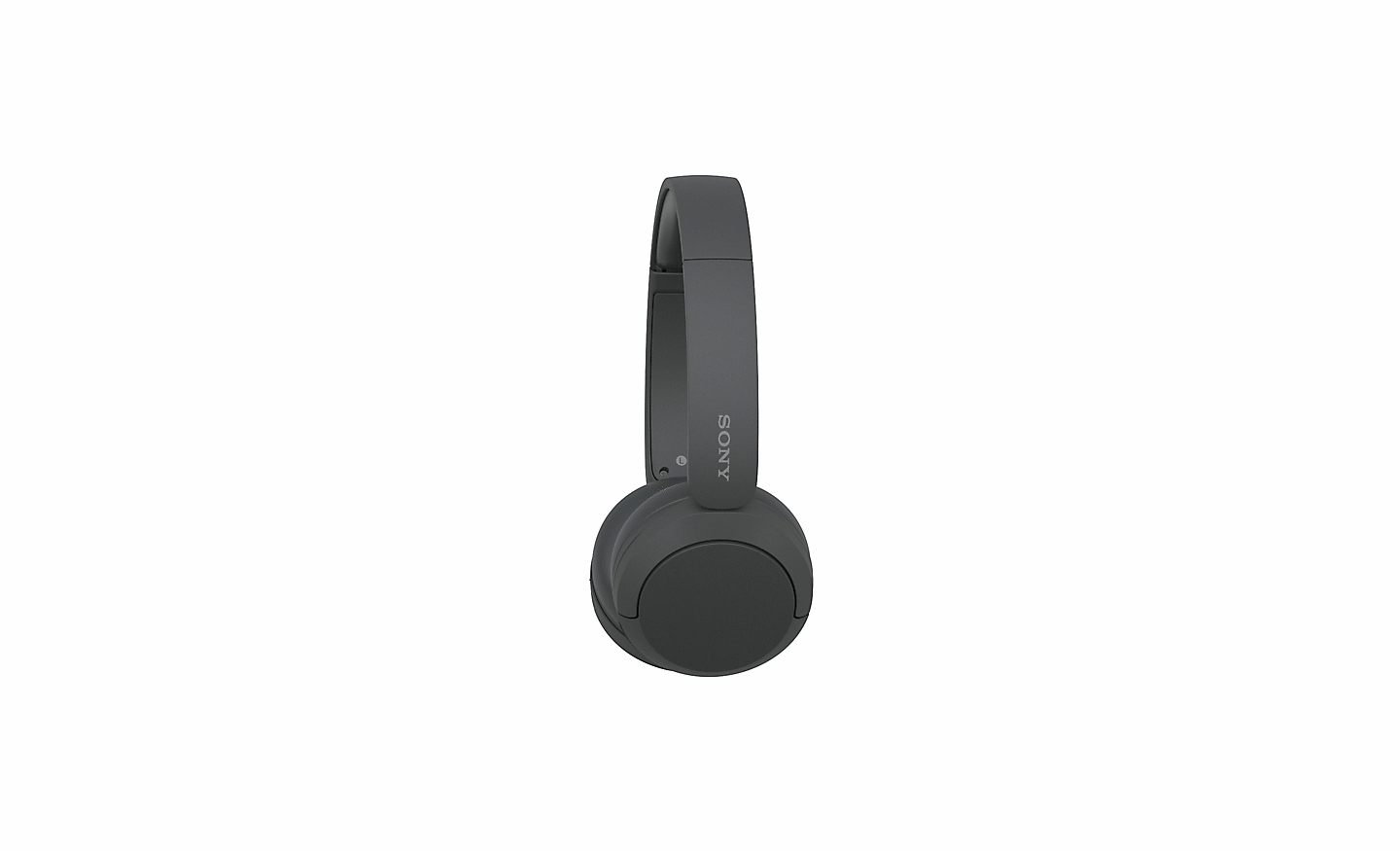 Image d'un casque Sony WH-CH520 noir sur un fond blanc