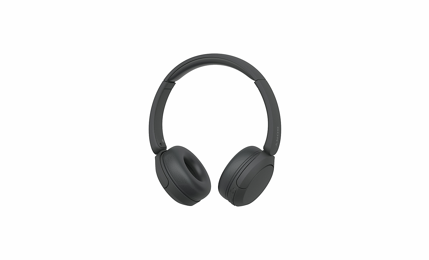 Image d'un casque Sony WH-CH520 noir sur un fond blanc