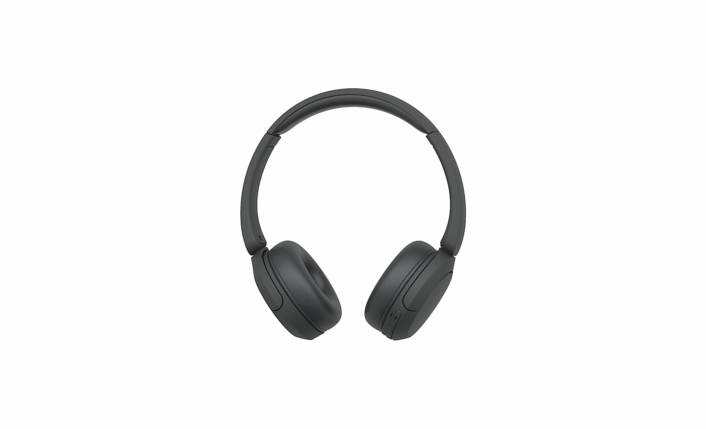 Image d'un casque Sony WH-CH520 noir sur un fond blanc