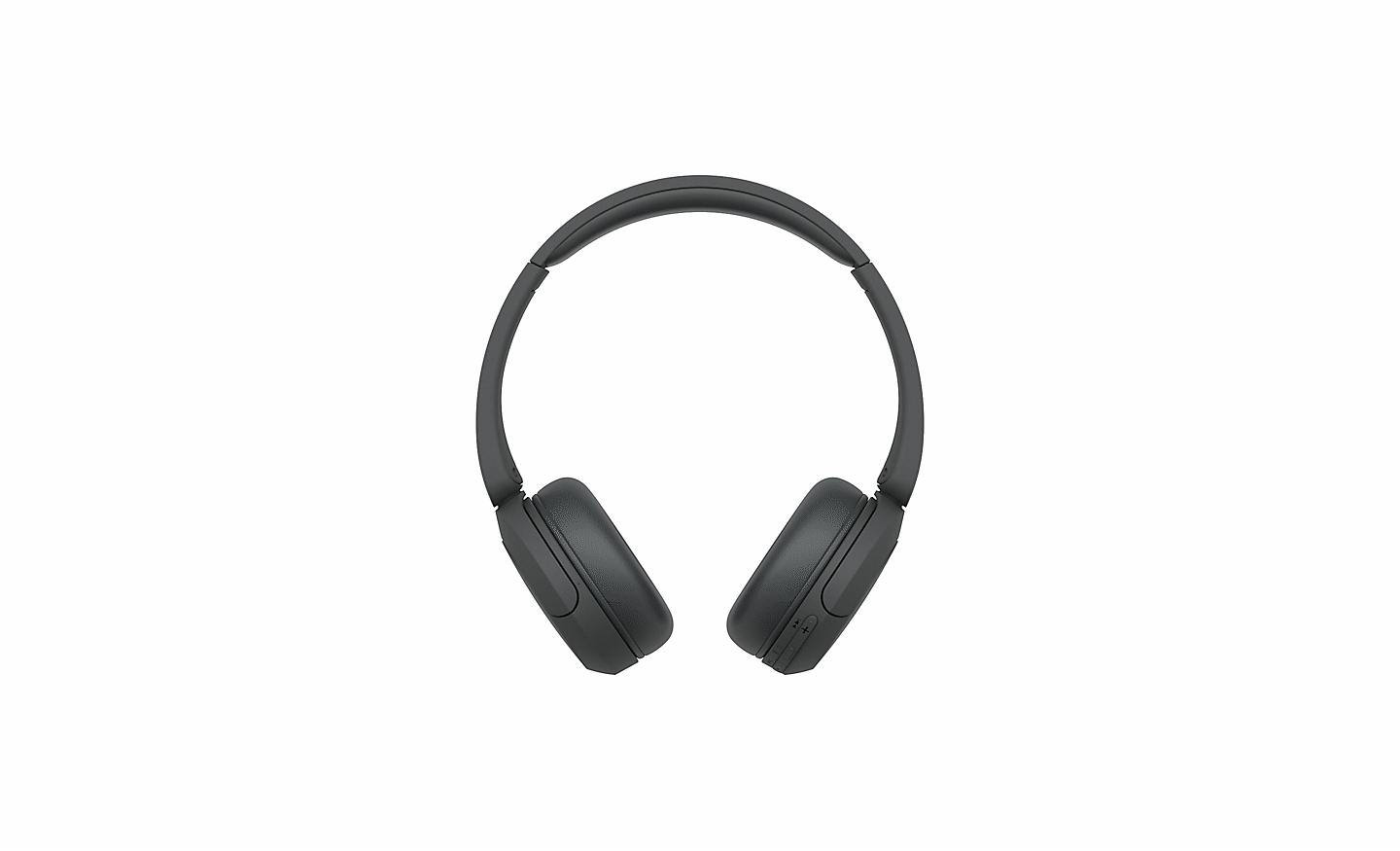 Image d'un casque Sony WH-CH520 noir sur un fond blanc