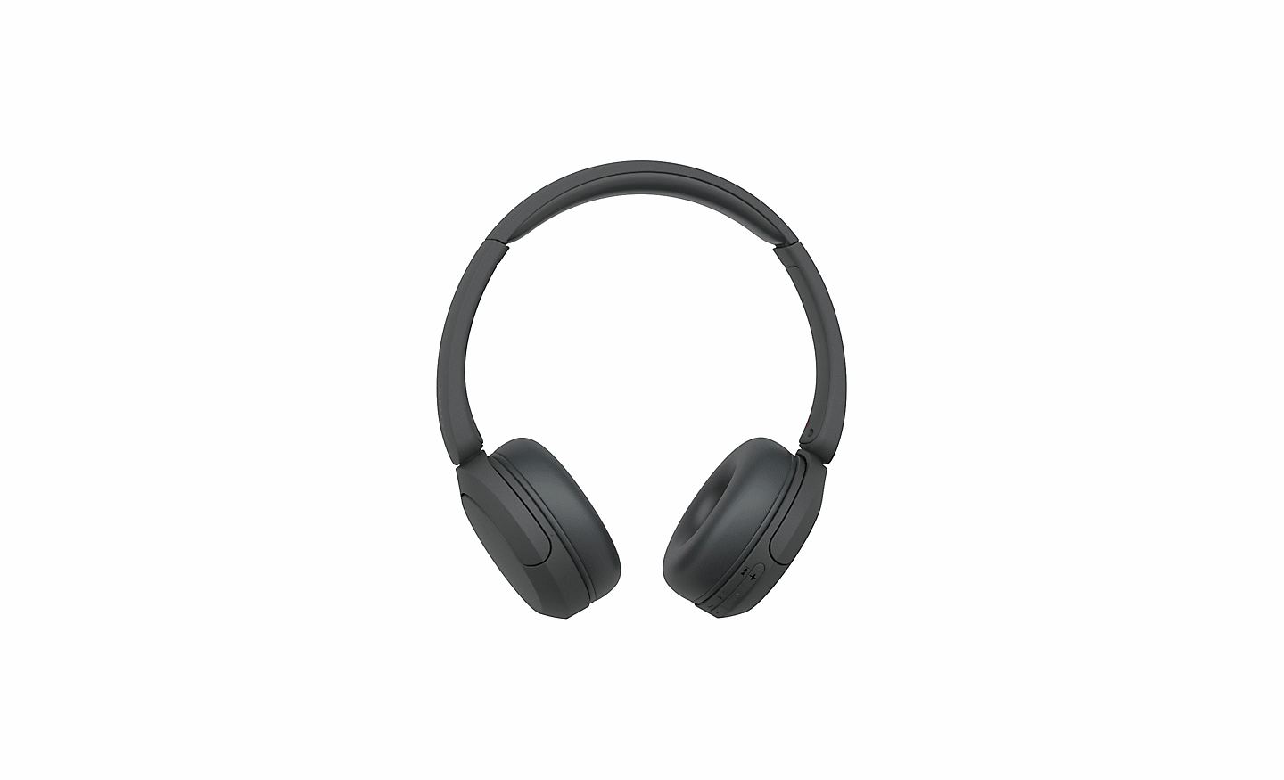 Image d'un casque Sony WH-CH520 noir sur un fond blanc