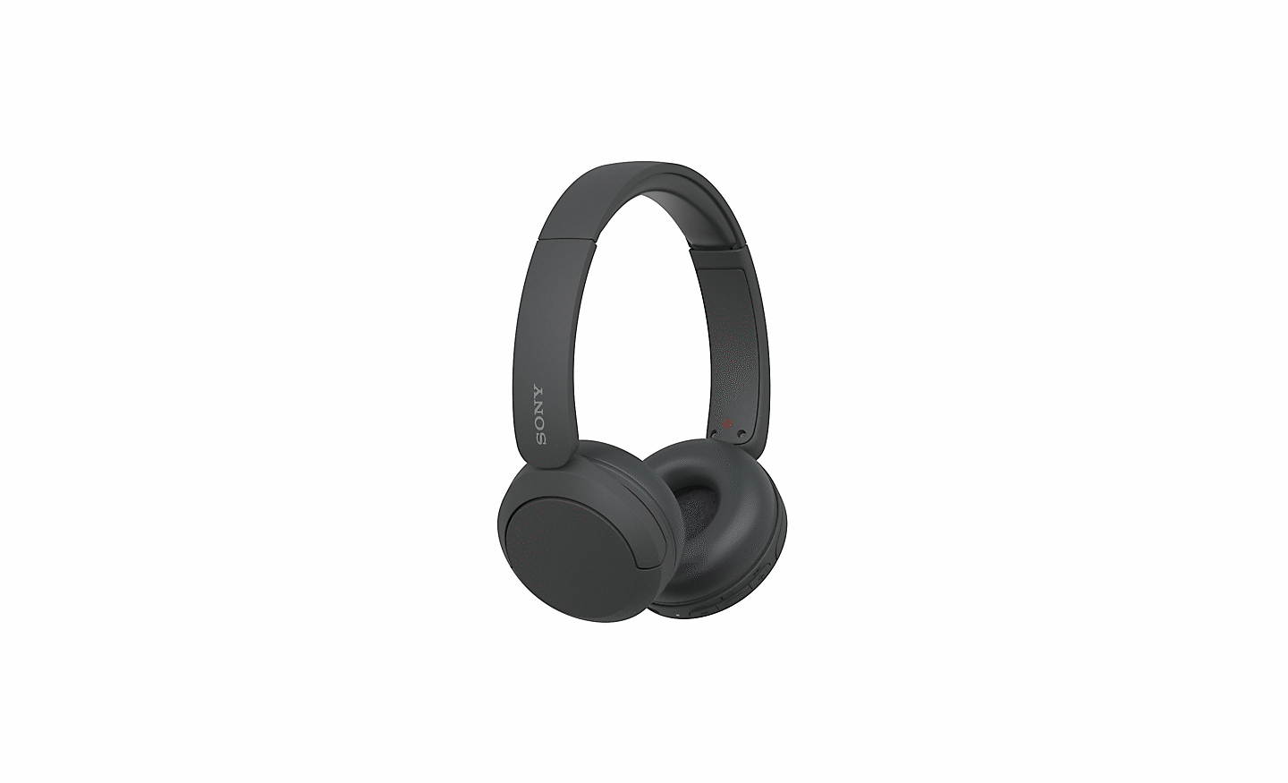 Image d'un casque Sony WH-CH520 noir sur un fond blanc