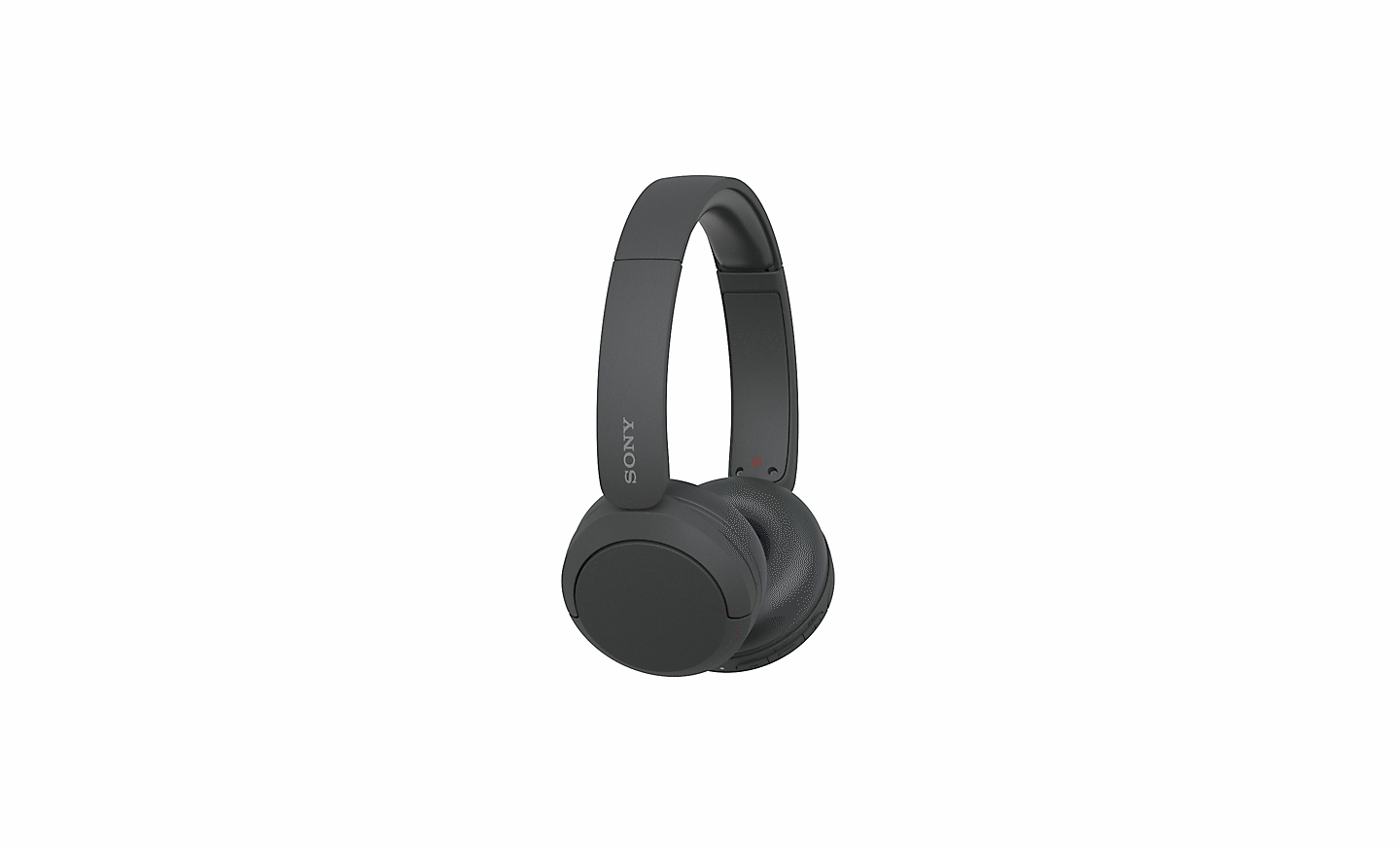 Image d'un casque Sony WH-CH520 noir sur un fond blanc