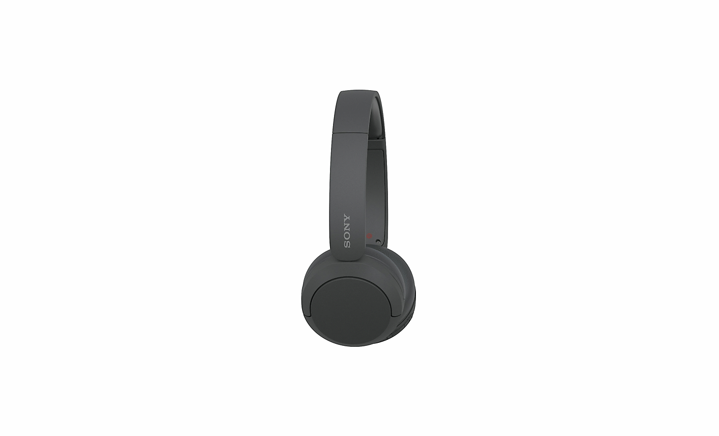 Image d'un casque Sony WH-CH520 noir sur un fond blanc