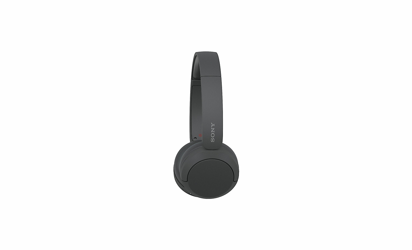 Image d'un casque Sony WH-CH520 noir sur un fond blanc