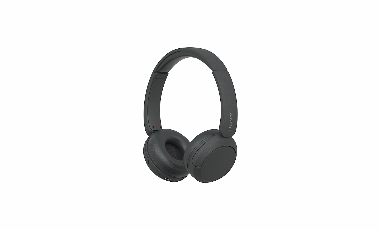 Image d'un casque Sony WH-CH520 noir sur un fond blanc