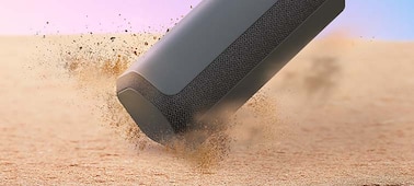 Image de l'enceinte portable sans fil SRS-XE200 Série X démontrant sa résistance aux chocs
