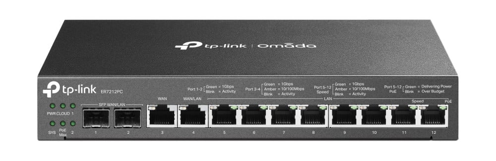 Routeur VPN Contrôleur TP-Link ER7212PC Omada Gigabit 3-en-1