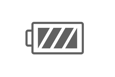 Ic&ocirc;ne de la fonction de charge rapide, qui indique qu'une charge de 10&nbsp;minutes est suffisante pour 3&nbsp;heures de lecture.