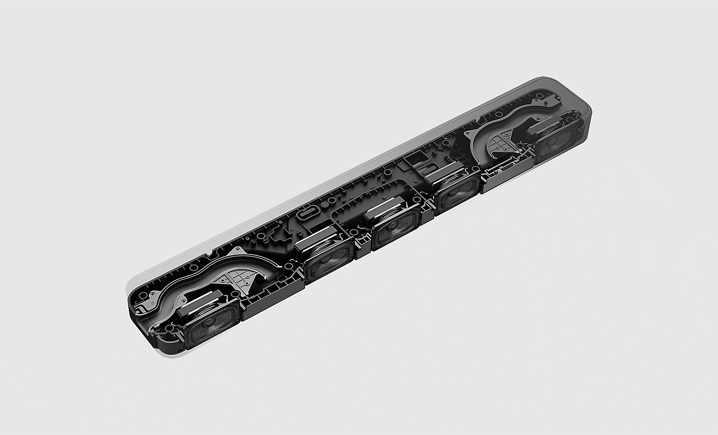 Image des composants internes de la barre de son HT-S2000