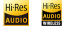 Logos Hi-Res Audio et Hi-Res Audio sans fil