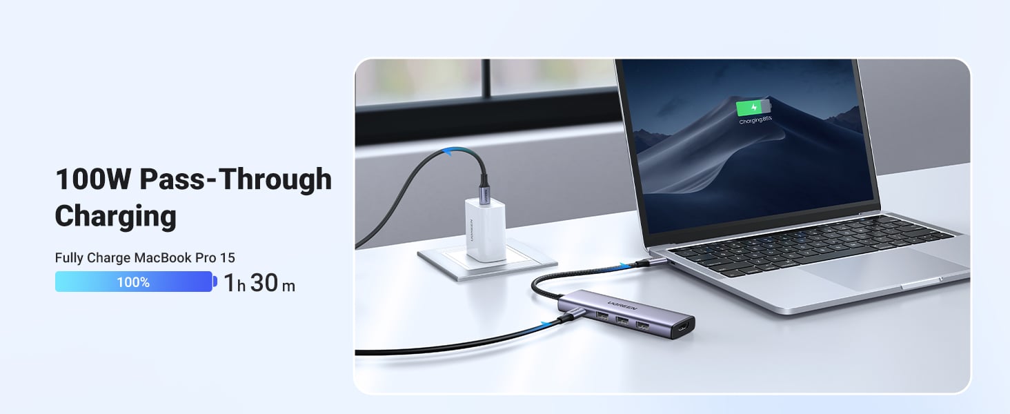 100W Pass-Through Charging