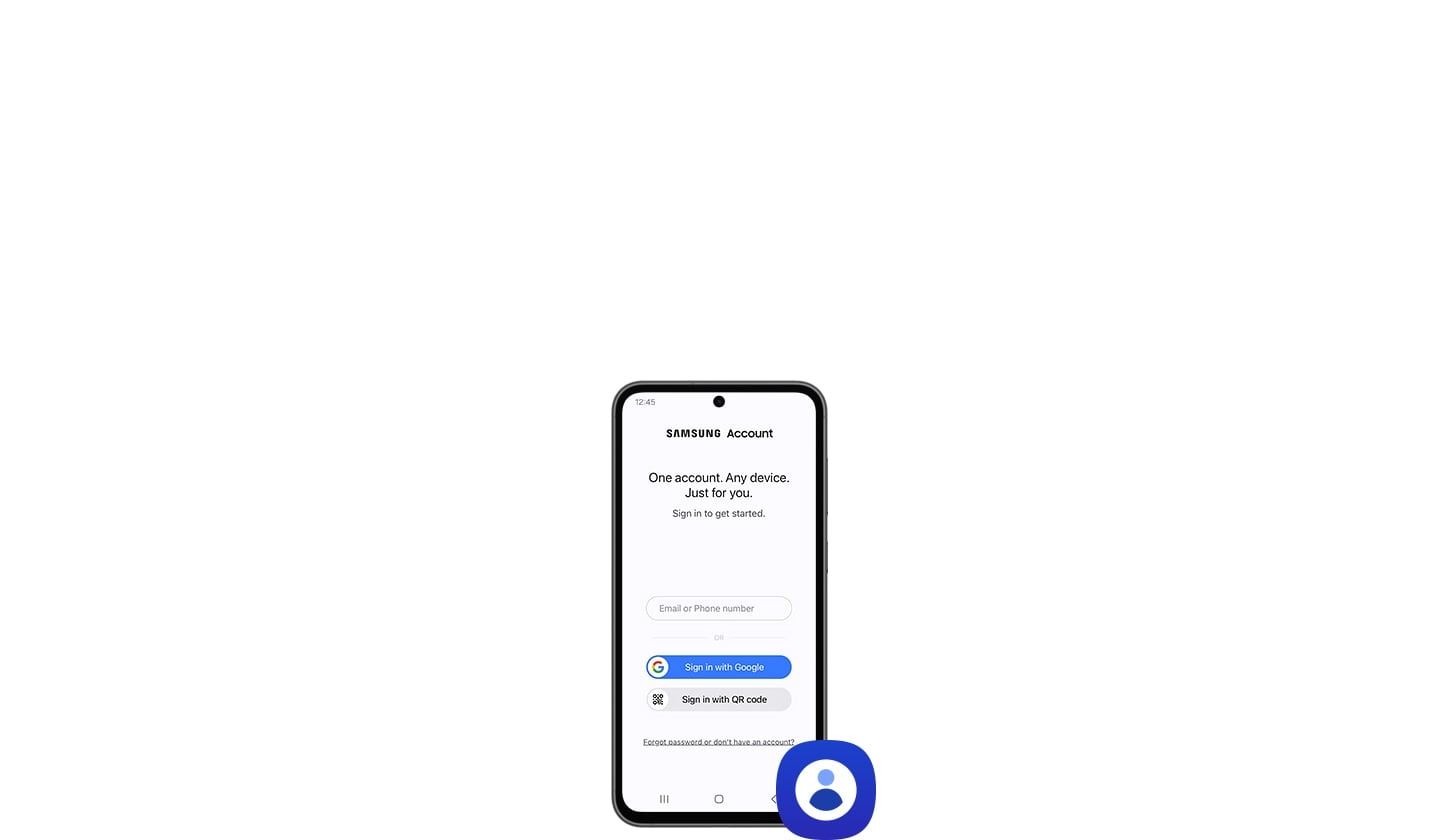 D&eacute;marrez avec votre Samsung Account
