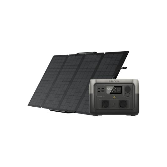 Station &eacute;lectrique portable EcoFlow RIVER 2 Max RIVER 2 Max + Panneau solaire portable 160 W