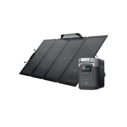 Station &eacute;lectrique portable EcoFlow DELTA 2 DELTA 2 + Panneau solaire bifacial 220 W
