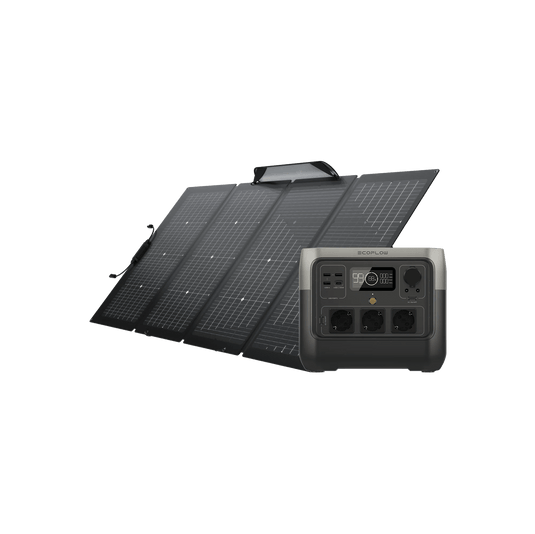Station &eacute;lectrique portable EcoFlow RIVER 2 Pro RIVER 2 Pro + Panneau solaire bifacial 220 W