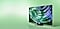S90D with a vivid and detailed green design displayed.