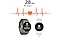 Un texte &laquo;&nbsp;28&nbsp;s&nbsp;&raquo; et un texte &laquo;&nbsp;65&nbsp;bpm&nbsp;&raquo; avec un graphique lin&eacute;aire de fr&eacute;quence cardiaque en mouvement. Trois appareils Galaxy Watch7 sont dispos&eacute;s vers l&rsquo;avant, chacun pr&eacute;sentant diff&eacute;rentes fonctionnalit&eacute;s de surveillance cardiaque&nbsp;: Alerte de fr&eacute;quence cardiaque, Irregular Heart Rhythm Notification et ECG.