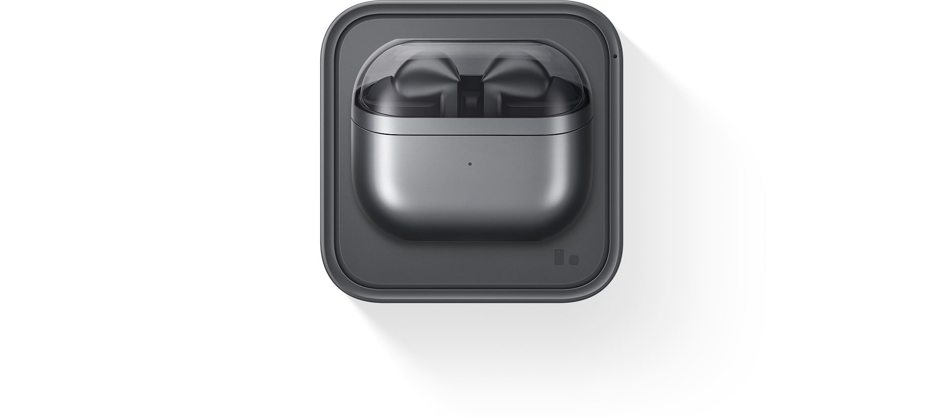 Une nouvelle paire de Galaxy Buds3 Pro Argent non ouverts.