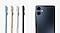 Le profil de quatre Galaxy A06 Vert Clair, Or, Bleu Clair et Noir est présenté. L’arrière d’un Galaxy A06 Noir est également présenté pour souligner sa configuration à double appareil photo et son design affiné.