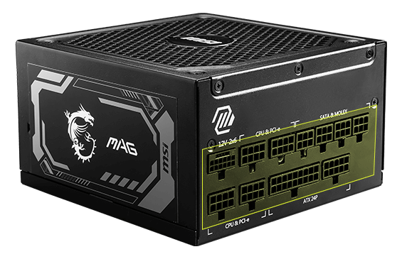MSI MAG A1250GL ATX30 CARACT&Eacute;RISTIQUES 