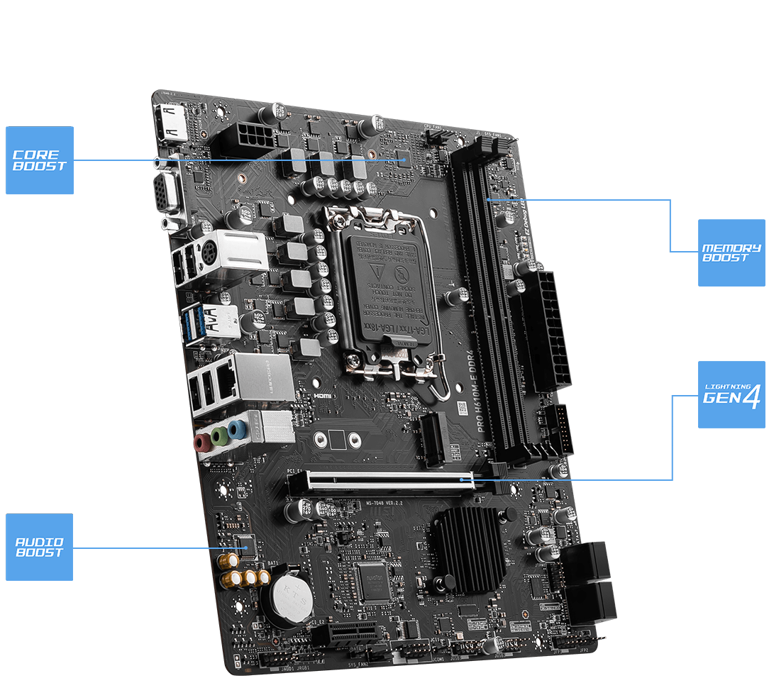 PRO H610M-E DDR4