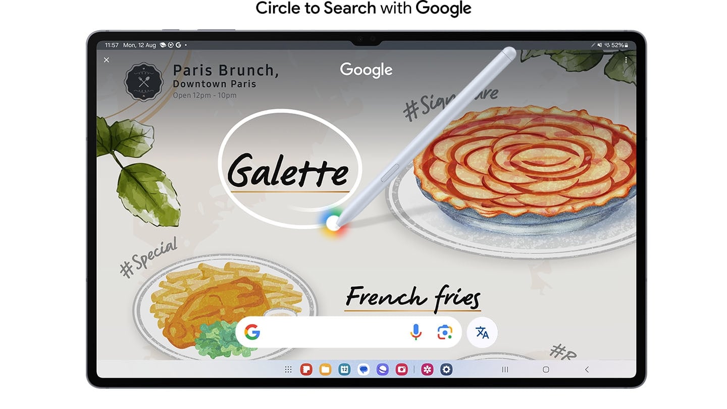 Circle to Search avec Google sur grand &eacute;cran