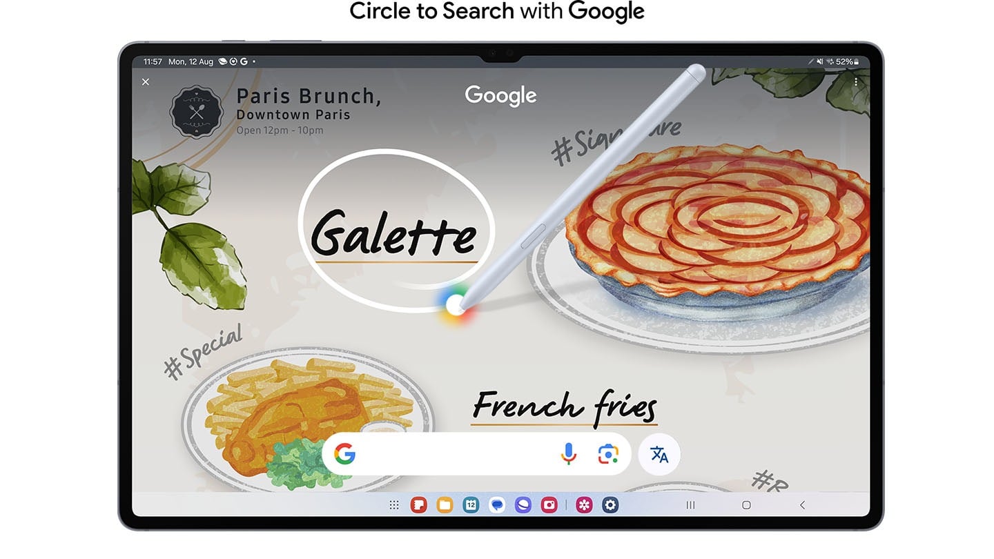 Circle to Search avec Google sur grand &eacute;cran
