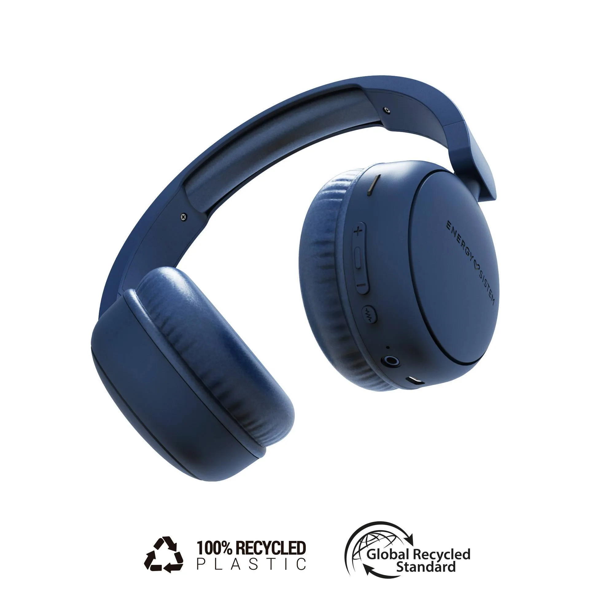 Casque sans fil en plastique recycl&eacute; Radio Color indigo d&rsquo;Energy Sistem