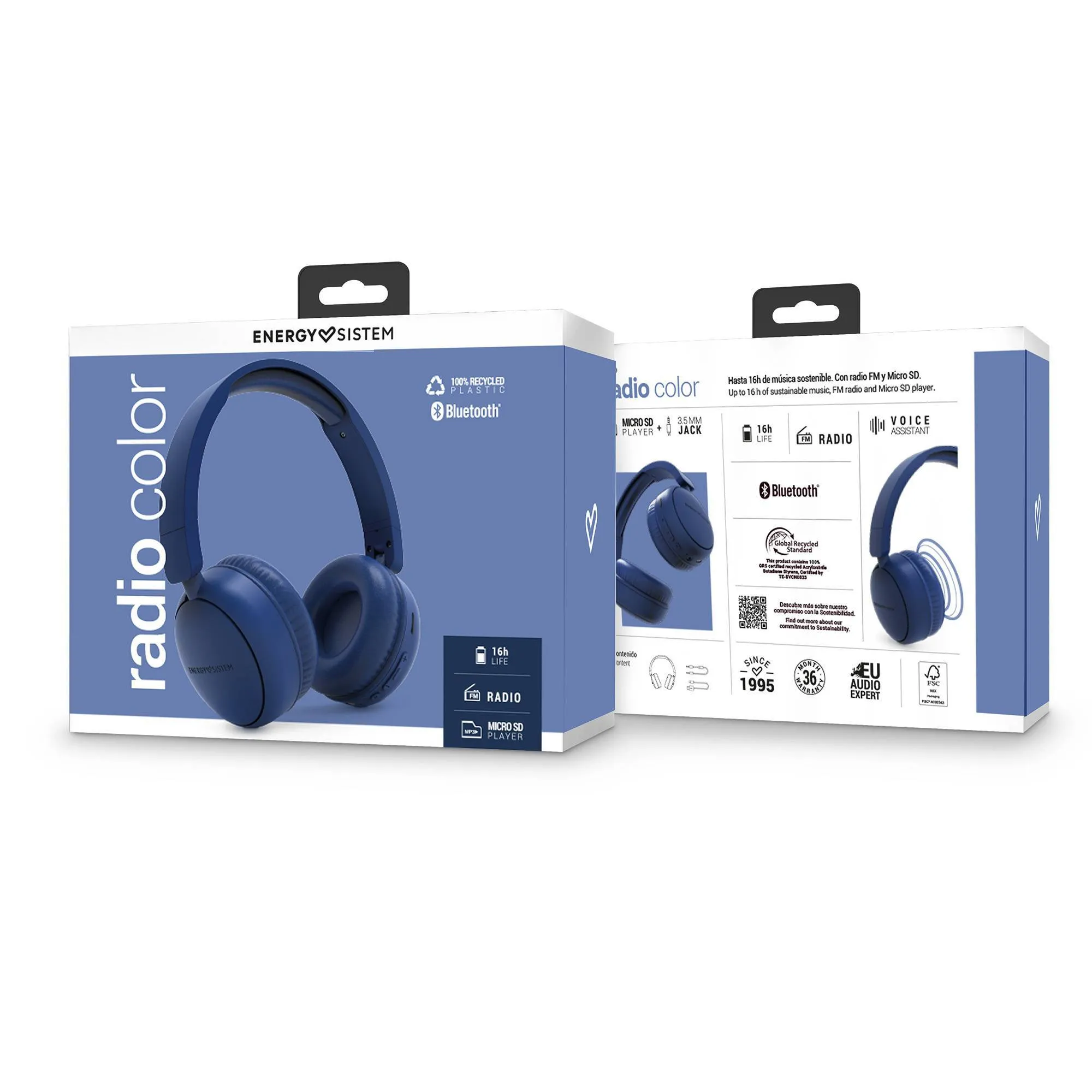 Packaging du casque Radio Color indigo