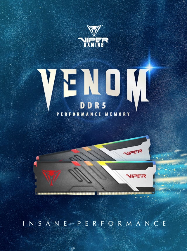 Viper Venom Non-RGB DDR5 M&eacute;moire