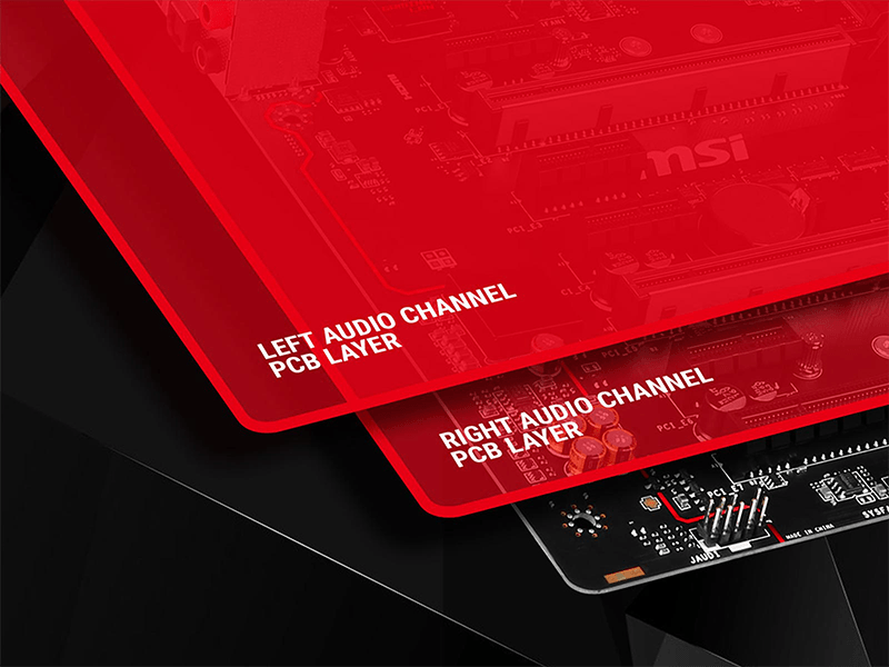 SEPARATED AUDIO LAYERS FOR CLEAN LEFT & RIGHT CHANNELS