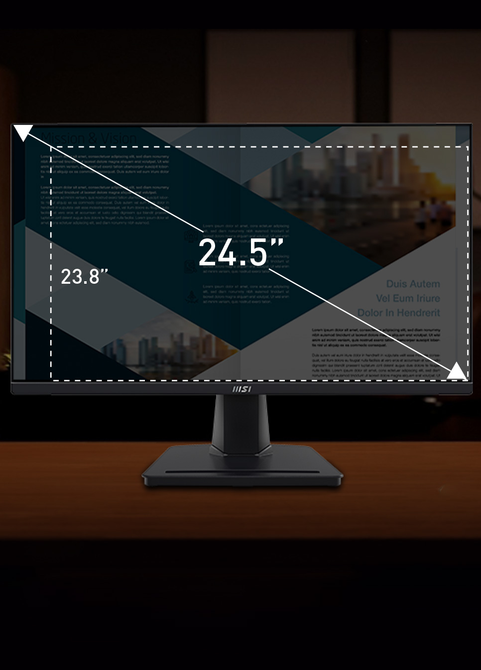 25&rdquo; Screen Size