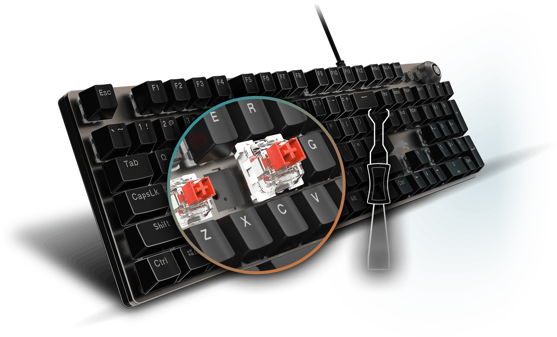 MSI gk300 combo keyboard hotkey