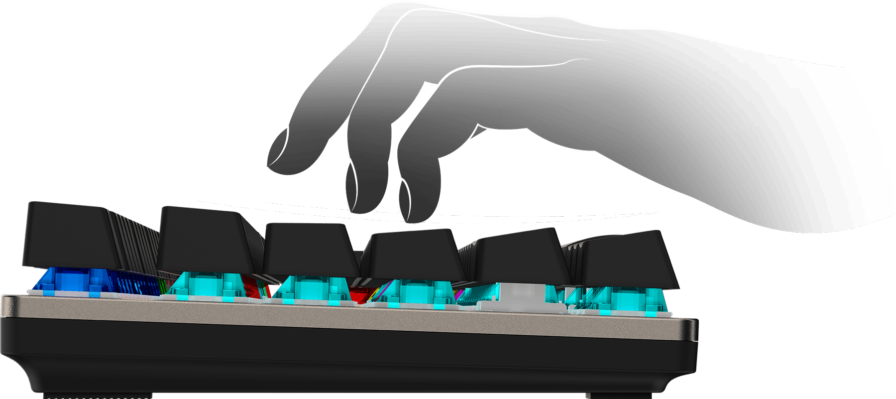 MSI gk310 combo keyboard ERGONOMIC COMFORT WITH FLOATING KEYCAPS
