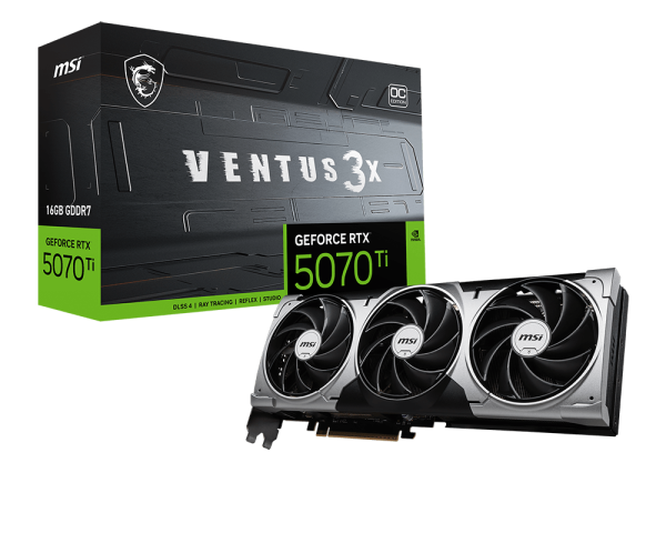 GeForce RTX™ 5070 Ti 16G VENTUS 3X OC