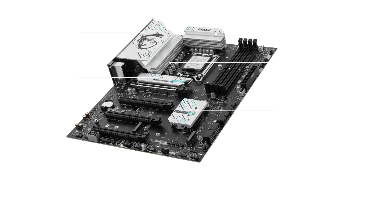 Présentation du refroidissement MSI B860 GAMING PLUS WIFI