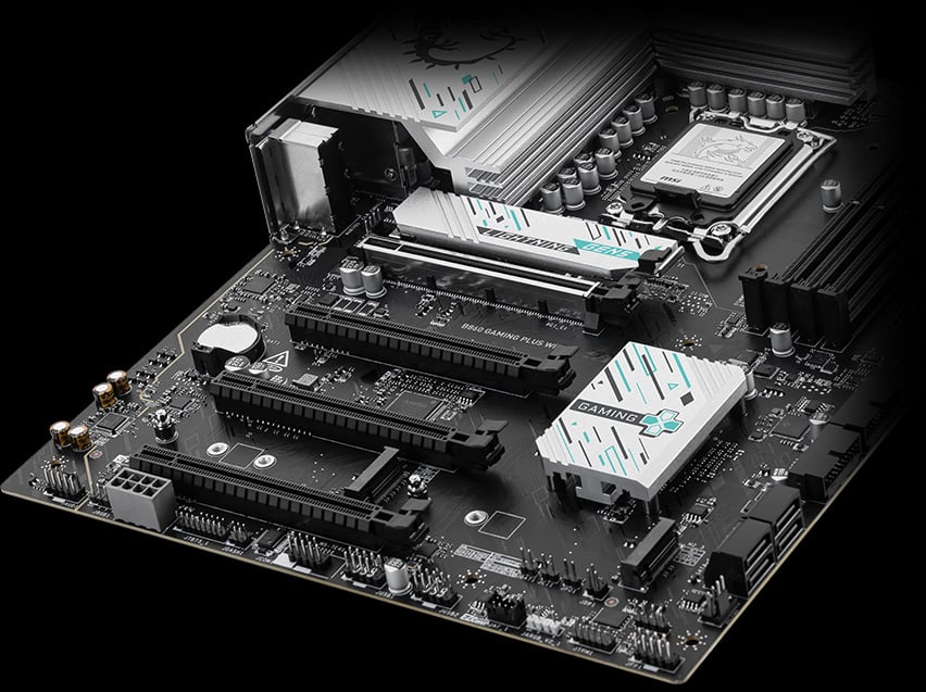 Présentation du stockage MSI B860 GAMING PLUS WIFI