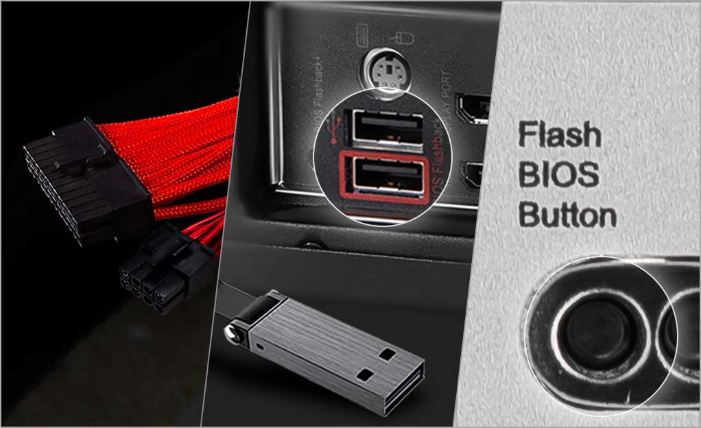 Bouton Flash BIOS