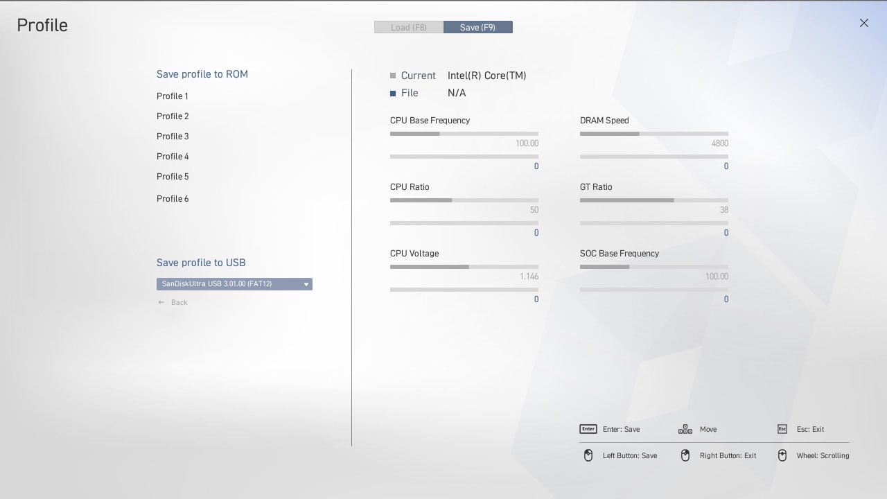 Profils — alternez entre plusieurs configurations personnalisées
