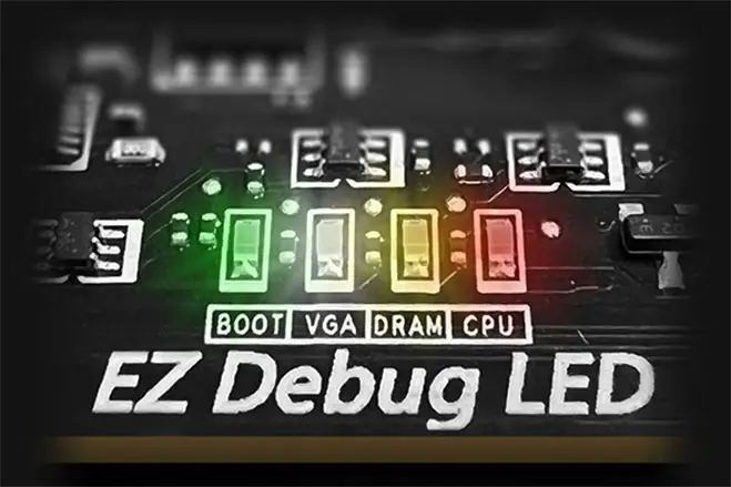 EZ Debug LED — indique la source d'un problème
