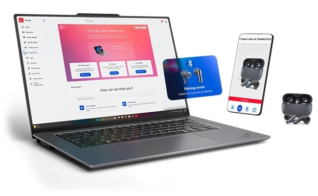 Lorsque vous avez besoin d&rsquo;aide en mati&egrave;re de TI, l&rsquo;ordinateur portable Lenovo ThinkPad X9&nbsp;15&nbsp;Aura Edition offre plusieurs fa&ccedil;ons d&rsquo;acc&eacute;der &agrave; votre ordinateur &ndash; o&ugrave; que vous soyez&nbsp;!