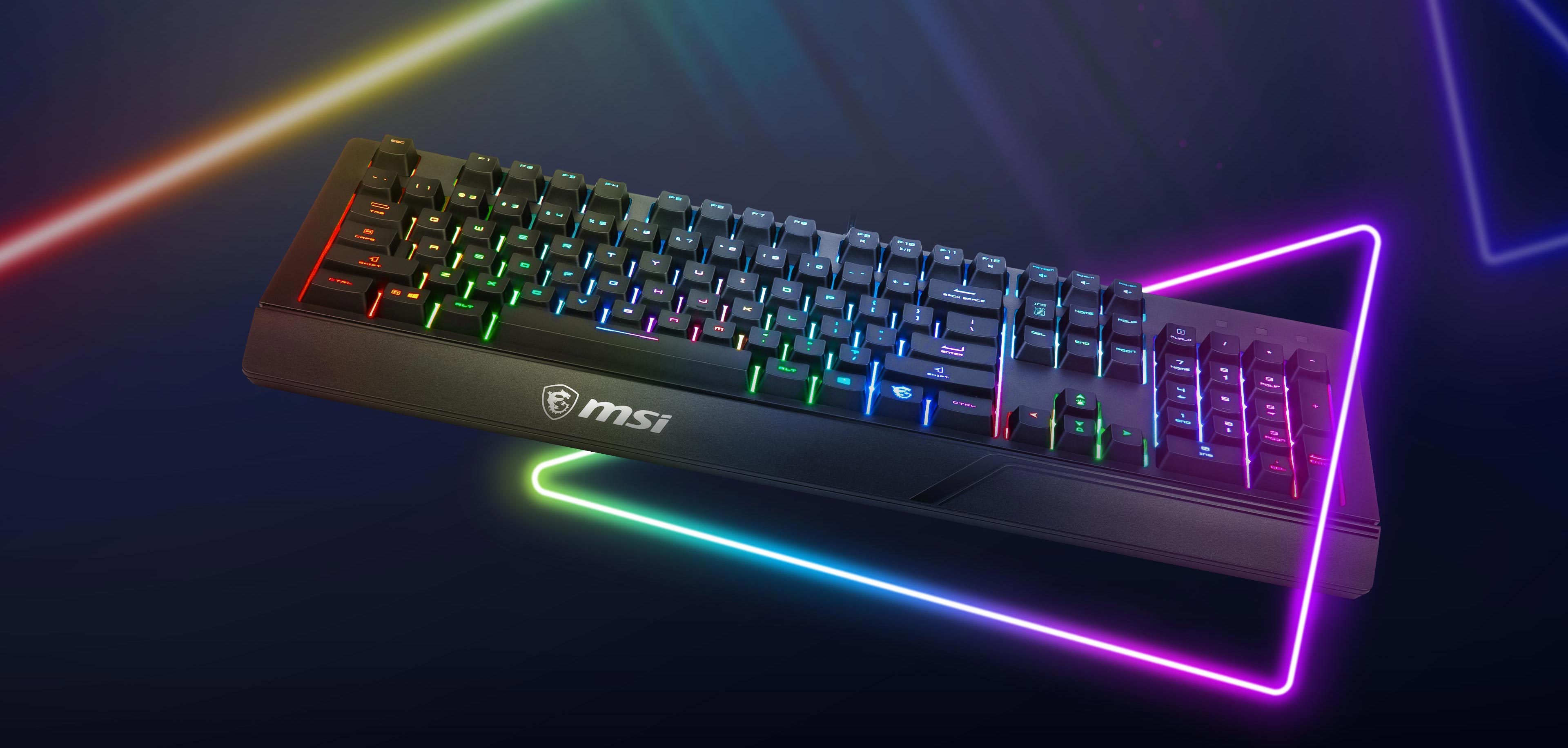 msi gk20 gaming keyboard design