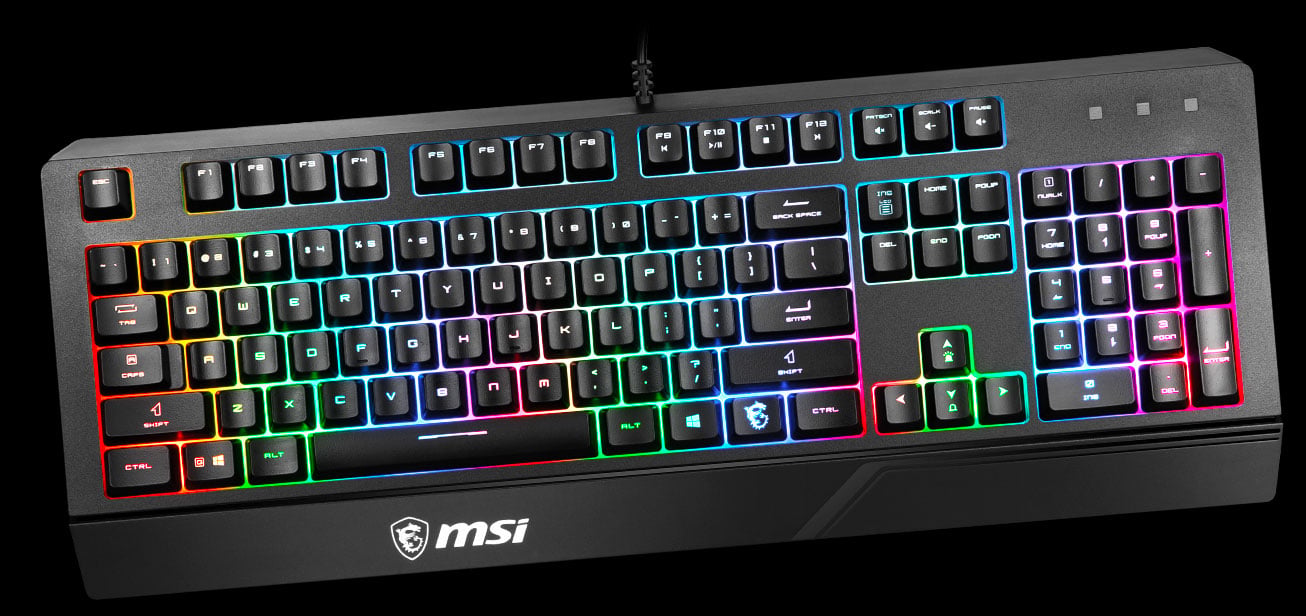 msi gk20 gaming keyboard keycaps