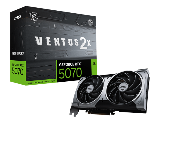 GeForce RTX&trade; 5070 12G VENTUS 2X OC
