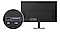 The backside of the monitor is shown, and its ports are being closed up. It has an HDMI and D-sub port.