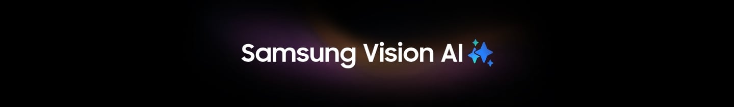 The words Samsung Vision AI with the Samsung AI logo.