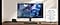 Monitor with gaming setup. Reflections can be seen on gaming scene with Glossy Display. OLED Glare Free shows clear image. OLED Glare Free: Reflection Glare UGR <10, Discomfort Glare UGR <22, Disability Glare UGR <34.